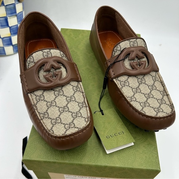 Men’s Gucci Aryton interlocking G loafer size 10.5 m in Italy - Picture 1 of 10